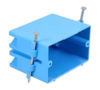 Wall Mounted Outlet Box Socket Box for Outdoor Commercial Areas Blue | ABS Build, Lidless Design, Simple Elegant Style, Sturdy Structure for Harsh Conditions, Easy Installation