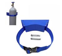Wall Mounted Oxygen Cylinder Holder with Adjustable Straps for Propane and Nitrogen Tanks(Blue,2.5m)