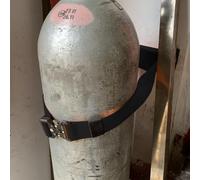 Wall Mounted Oxygen Cylinder Rack with 39 Inch Straps for Hospital Laboratory Multicolor(Black)