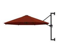 Wall-Mounted Parasol Garden Umbrella Outdoor Crank Mechanism Wall Attached 300cm