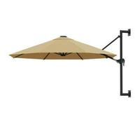 Wall-Mounted Parasol Garden Umbrella Outdoor Crank Mechanism Wall Attached 300cm