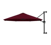 Wall-Mounted Parasol with Metal Pole Umbrella Garden Sunshade Parasol vidaXL