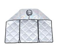 Wall Mounted Patio Heater Cover, Polyester Hanging Dust Resistant Shield | Silver Finish, Vent Cutout Access, Modern Decorative Surface, for Tankless Units and Balcony Winter Use