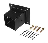 Wall Mounted Pergola Brackets Optimized for Slanted Roof Geometry and Designed for 4x4 in (3.5x3.5 in) Wood Post Integration (1pc)