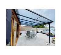 Wall Mounted Pergola Outdoor Aluminium Gazebo Lean To Patio Post Structure Roof