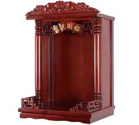 Wall-mounted Personal Shrine Altar for Buddha, Guan Gong, Guanyin Statues - Feng Shui Pooja Table Offering Stand, Ideal for Pet Ashes Memorial