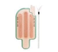 Wall-Mounted Pet Grooming Brush Set Ice Cream Design Adjustable Hair Remover & Massage Tool Removable Cats Grooming Tool