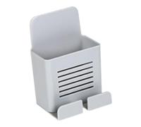 Wall Mounted Phone Charger, Wall Mount Phone Holder, Self Adhesive Cell Phone Box, Large Capacity Storage Box No Drilling, Double Function