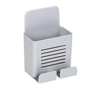 Wall-Mounted Phone Charging Bracket | Functions Remote Control Box,Large Capacity Punch-free Storage Box Functions For Conference Room