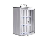 Wall-Mounted Phone Charging Station with 24 Slots, Secure Lock for Office and Classroom, nize phones & Tablets, Ideal for Workspaces and Learning Environments