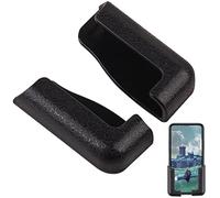 Wall-Mounted Phone Holder,Black Multifunctional Phone Bracket | Width Adjustable Self Adhesive Cell Phone Wall-Mounted for Electronic Devices Car Keloc