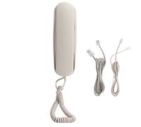 Wall Mounted Phone, Mini Desktop Fixed Trimline Corded Telephone, Integrate Hearing Aid Technology, with Storage/Caller ID/Telephone, Voice Call Function Classic Telephone