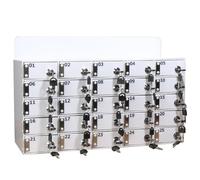 Wall-Mounted Phone nizer with 20 Slots - 4mm Acrylic for Office Classroom & Gym - Secure le Phone Sto Solut Space-Saving &
