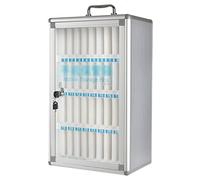 Wall-Mounted Phone Storage Box Portable Multi-Grid Cell Phone Secure Mobile Device Cabinet for Home & Office Compact Phone Shelving Solution