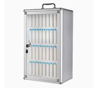 Wall-Mounted Phone Storage Box with 36 Compartments Lock & Key Ideal for Office Classroom School Business nization and Security Solutions