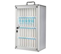 Wall-Mounted Phone Storage Cabinet 36 Slots Cell Phone Safe Lock Box for Offices Classrooms & Factories - Secure Mobile Device with Locks