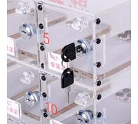 Wall-Mounted Phone Storage Cabinet - Secure Lockable Transparent Box with 12 Compartments for Employee Device nization Safety and Easy Access