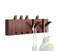 Wall Mounted Piano Coat Stand - Organiser for 6 Buttons Made of Wood | Modern Wall Hook Space-Saving Hanger with Strong, Carrying Design for the Entrance Area in the Living Room, Sleep