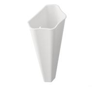 Wall Mounted Planters Plastic Hanging Flower Pots for Balcony Indoor Garden Vertical Space Saving For Semi-Circular Design Transparent(Cone of white)
