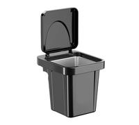 Wall Mounted Plastic Ashtray Waterproof With Lid For Indoor And Outdoor Smokers(Black)