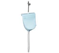 Wall Mounted Plastic Urinal for Men,Punch-Free Urinal With Cover,Portable Camper Urinals Diverter for Shed Basement Backyard(Blu)