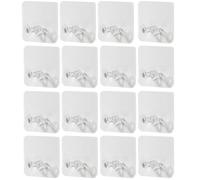 Wall Mounted Plug Hooks Plastic Self Adhesive Utility Hooks 30pcs Set