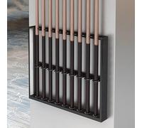 Wall Mounted Pool Cue Rack - Metal Billiard Cue Holder & Sto nizer for Billiard Room, Club, Bar - Sk Black Design (55x6x50cm) - Maximize Space & Sle