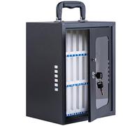 Wall-Mounted Portable Cell Phone Locker with Multiple Slots Steel Locking Mechanism Heat Dissipation Function - Secure Storage Solution for Mobile Devices (24-Bit)