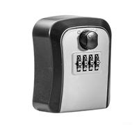Wall Mounted Portable Key Lock Box with Combination Lock Mechanism for Outdoor For Spare Key Protection Suitable for Use in Residential, Commercial, and Institutional Settings