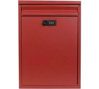 Wall Mounted Post Box Mailboxes for Outside Wall-Mounted Mailbox with Combination Lock Large Capacity Waterproof Galvanized Steel Locking Mail Box for House and Gates