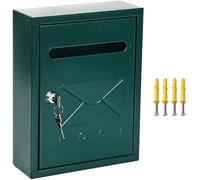 Wall-Mounted Postbox, Large Capacity, Rust-Proof Design, Ideal for Outdoor Commercial Use, Durable and Weather Resistant for Secure Mail Storage