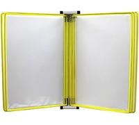 Wall Mounted Poster Flip Book Display, A4 Size Chart Stand, Magnetic File Holder, 13x9x1.57 in