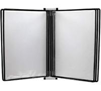 Wall Mounted Poster Flip Book Display， A4 Wall Mounted Flip Chart Stand 13x9x1.57IN(Black)