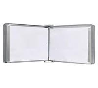 Wall Mounted Poster Flip Book Display， File A3 Display Wall Folder -, A3 [16.53inch×11.69inch] 20 Pockets(Gris)