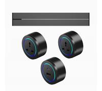 Wall-Mounted Power Track Socket 8000W, Kitchen Office Embedded Slide Rail Wiring Board, 2500W Adapter 40cm