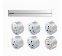 Wall-Mounted Power Track Socket 8000W, Kitchen Office Embedded Slide Rail Wiring Board, 2500W Adapter 40cm