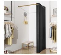 Wall-Mounted Privacy Divider with Shade Curtain, Corner Dressing Room for Office, Boutique, and Shopping Mall - Stylish Privacy Solution for Any Space
