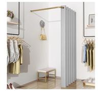 Wall-Mounted Privacy Divider with Shade Curtain, Corner Dressing Room Partition for Office, Mall, and Boutique - Stylish Space Solution for Enhanced Privacy