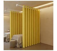 Wall Mounted Privacy Partition for Salon Spa Bedroom & HospitalYellow Room Divider 230x180 cm (Adjustable 140190 cm) Stylish & Functional Space Separator