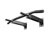 Wall Mounted Pull Up Bar And Dip Station, Heavy Duty Chin Up Bar Supports To 440Lbs, Multifunction Exercise Bar For Indoor Home Workout