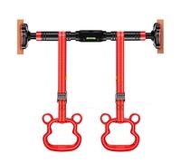 Wall Mounted Pull Up Bar Chin Up Bar With Children's Rings, No Screws Doorway Adjustable 70-140cm(70-90CM)