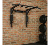 Wall Mounted Pull Up Bar & Dip Station | Heavy Duty Multifunctional Power Tower for Home Gym Chin Ups Dips Leg Raises & Strength Training Fitness Equipment ((STYLE 1))