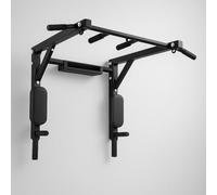 Wall Mounted Pull Up Bar - Heavy-Duty Chin Up Power Tower Dip Station, Multifunctional Workout Equipment for Home Gym - Upper Body, Core & Strength Training (Style 1)