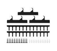 Wall Mounted Pull Up Bar Rack - 5 Piece Heavy Duty Fitness Rack, Exercise Equipment Holder For Resistance Bands Jump Ropes Dumbbells Cable Attachments | Garage Home Gym Storage Solution