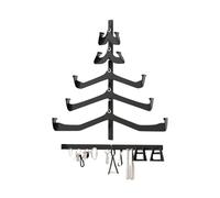 Wall Mounted Pull Up Bar Rack - 5pcs Black Home Organization Rack, Cable Tie Storage, Resistance Band Support, Dumbbell Support, Gar Gym Equipment