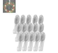 Wall Mounted Punch-Free Adhesive Removable Cord Holder Organizer, Command Cord Bundlers for Garland, Cord Organizer, No Tools Cord Bundlers for Hanging Electrical Cables (15pcs,Transparent)