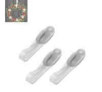 Wall Mounted Punch-Free Adhesive Removable Cord Holder Organizer, Command Cord Bundlers for Garland, Cord Organizer, No Tools Cord Bundlers for Hanging Electrical Cables (3pcs,Transparent)