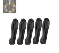 Wall Mounted Punch-Free Adhesive Removable Cord Holder Organizer, Command Cord Bundlers for Garland, Cord Organizer, No Tools Cord Bundlers for Hanging Electrical Cables (5pcs,Black)