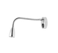 Wall Mounted Reading Light, 2Pcs DC12Volt RV Boat LED Reading Light, Wall Lamp Fit Use for Truck Motorhome Cabin Bedside, Camper Van Caravan Lighting(6000K Cold White,Silver Hose)
