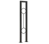 Wall-Mounted Rectangular Stair il - Safety Railing for Concrete Brick Stairs (Black 33in/85cm) - Durable Easy Install Modern Design for Home & Office
